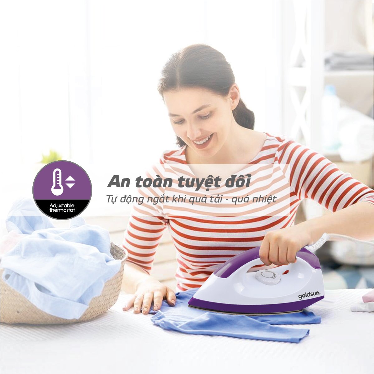 Bàn là khô Goldsun GIR2201