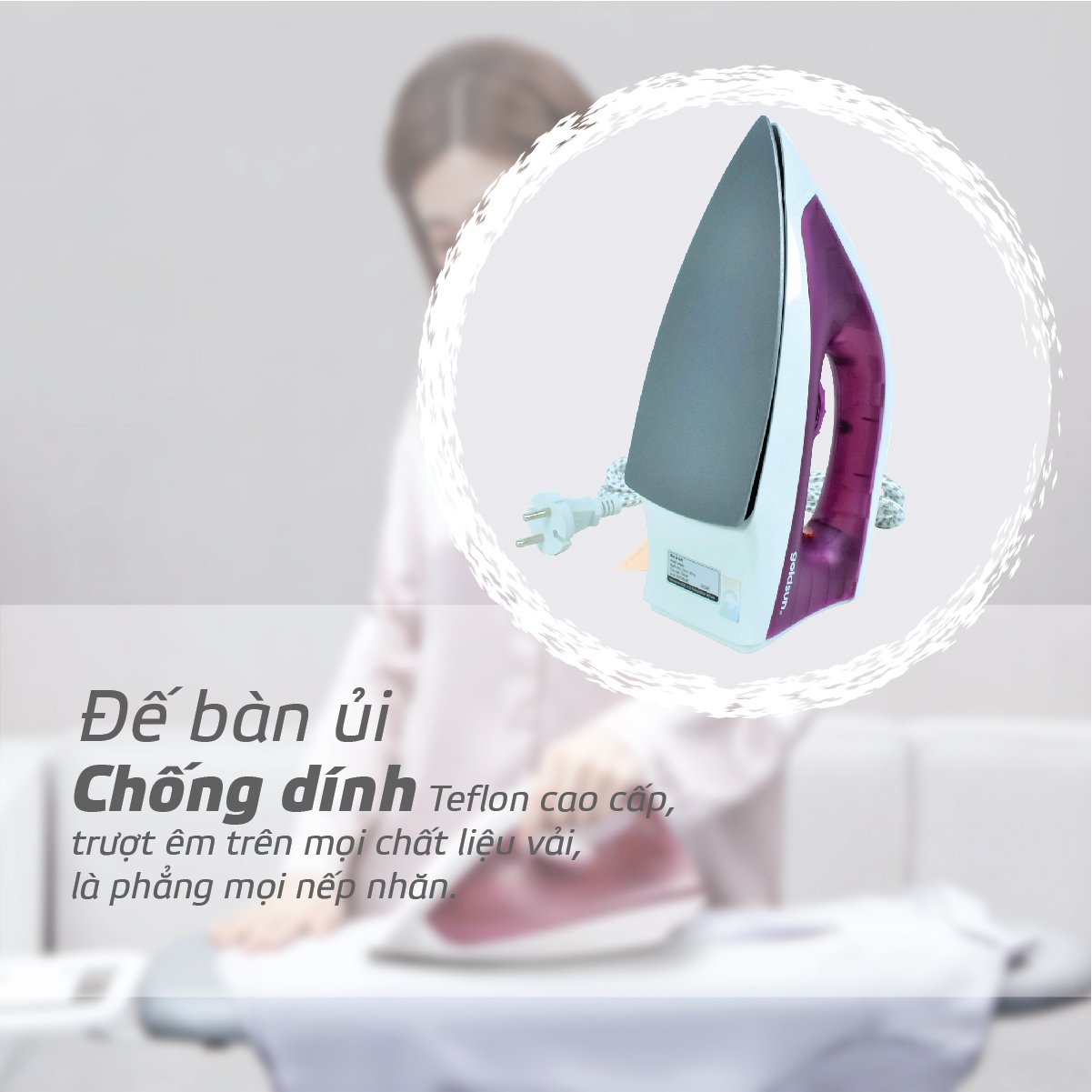 Bàn là khô Goldsun GIR2202