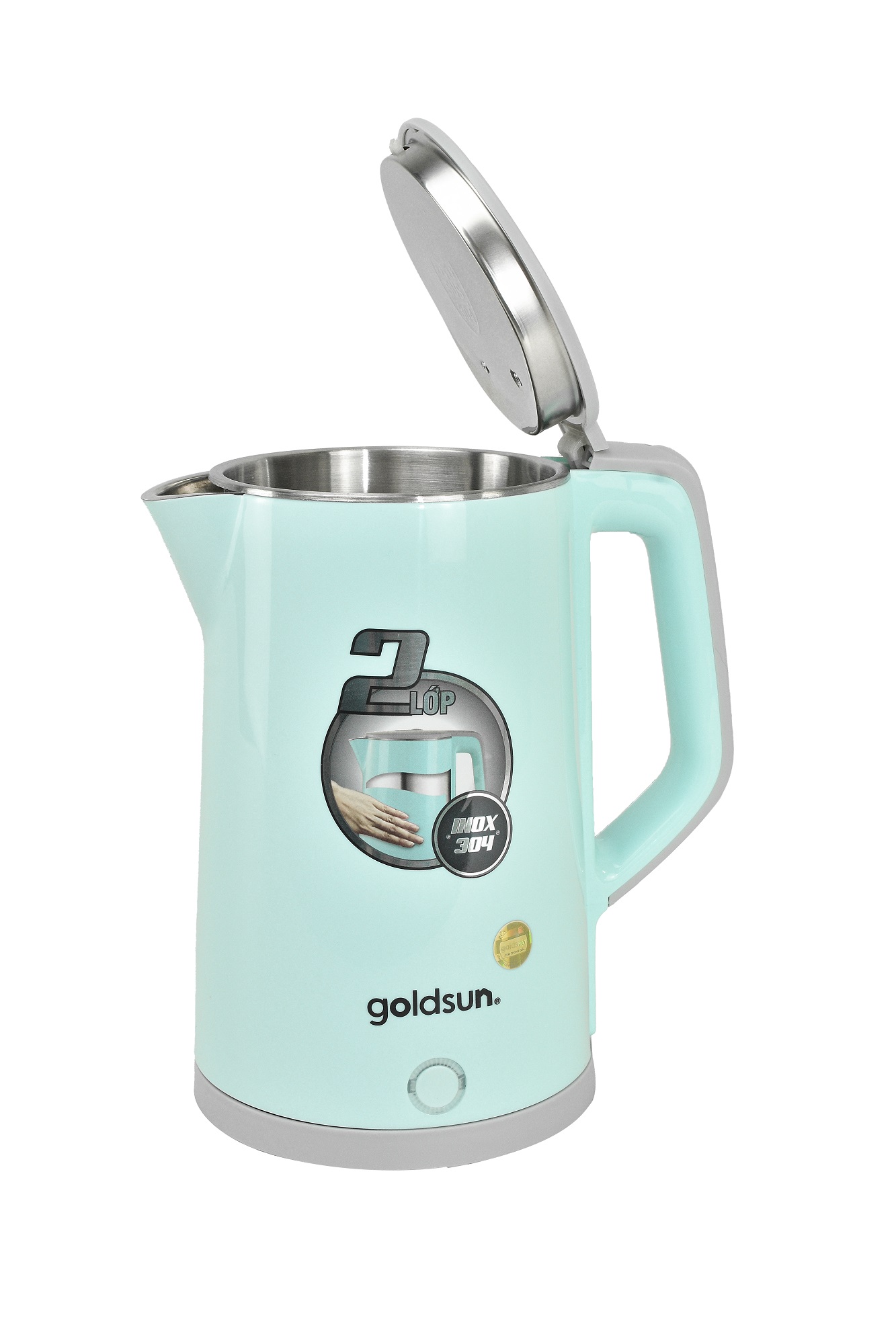 Ấm siêu tốc 2 lớp Goldsun GKT2606