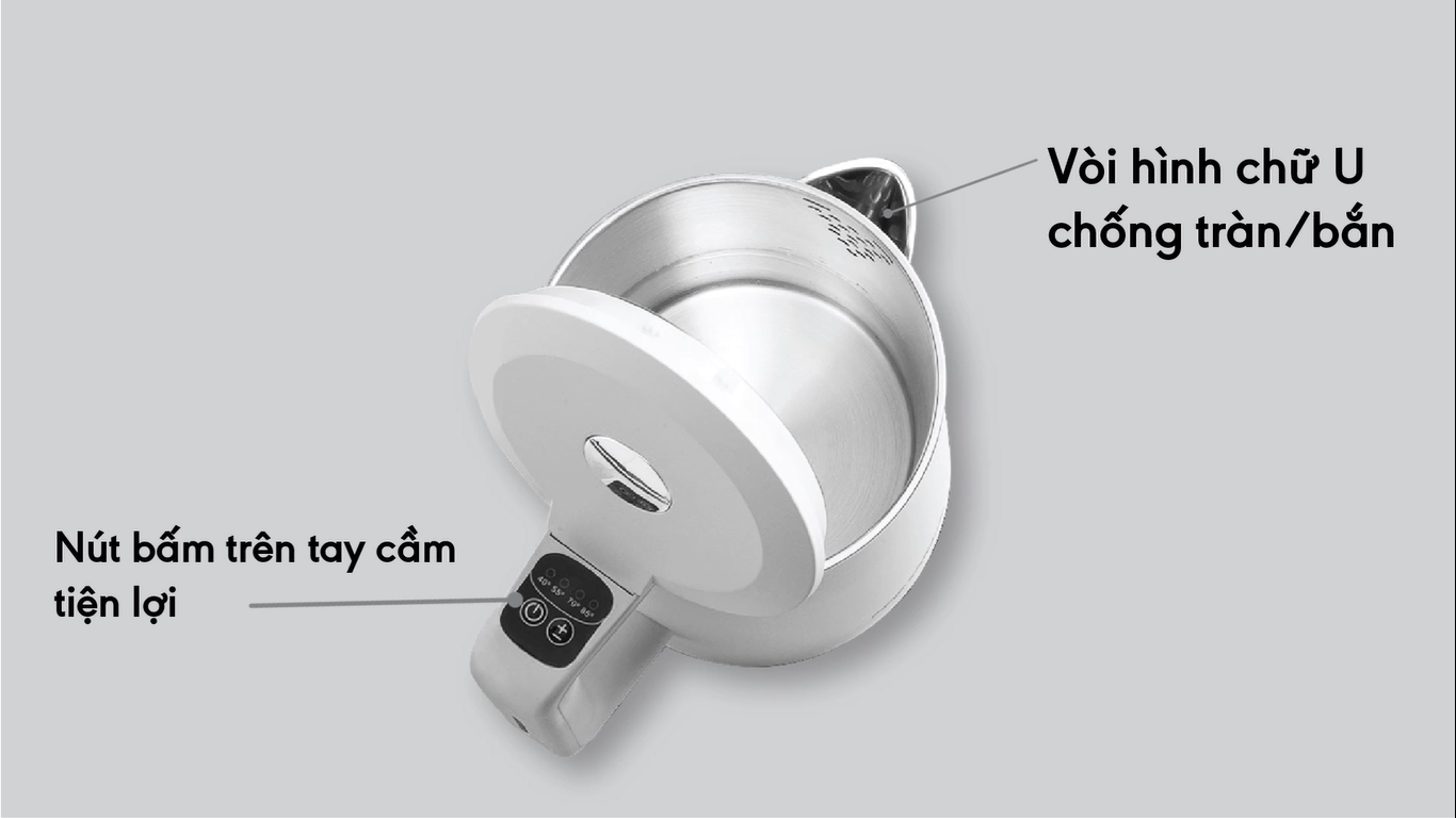 Ấm siêu tốc thông minh 1,7L Goldsun GKT2642