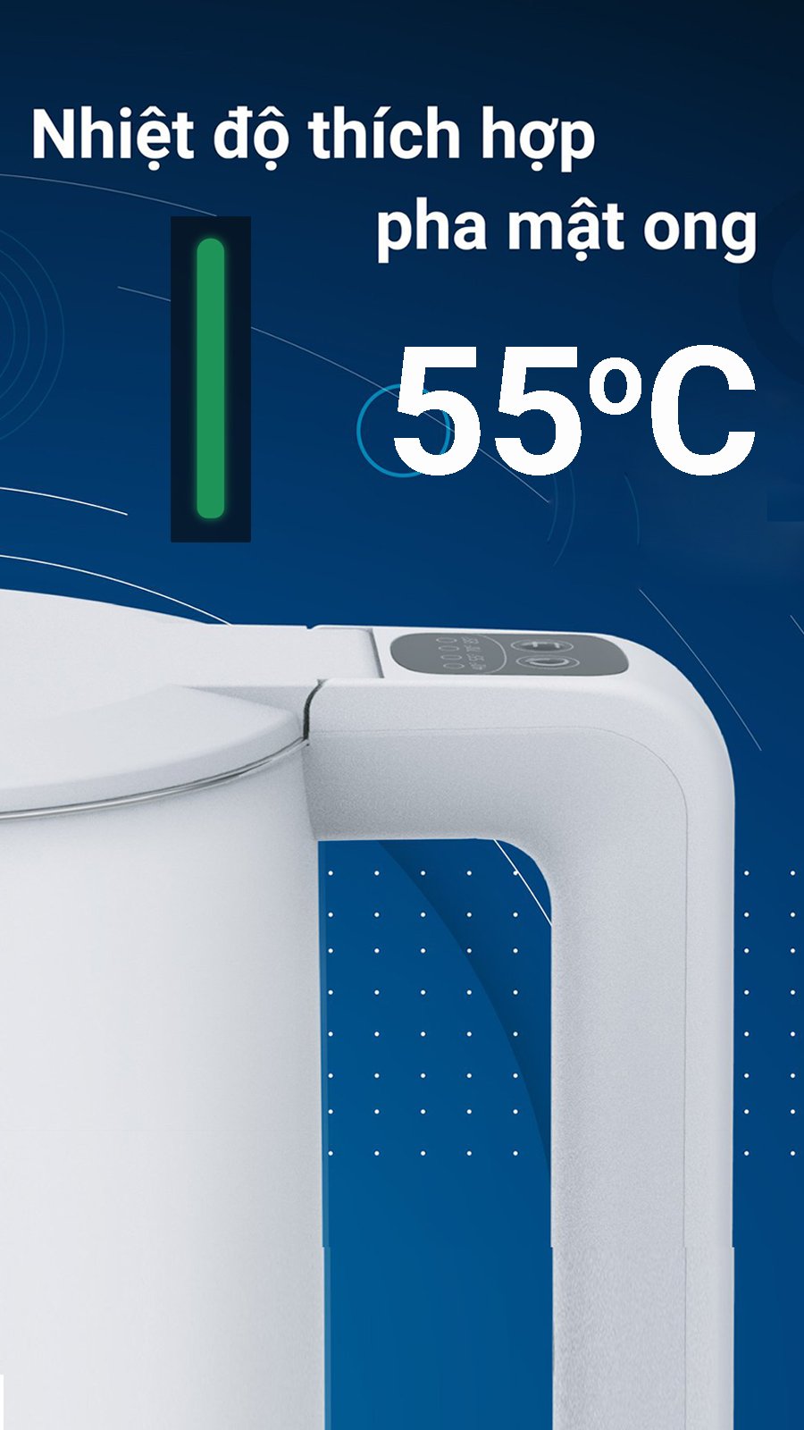 Ấm siêu tốc thông minh 1,7L Goldsun GKT2642