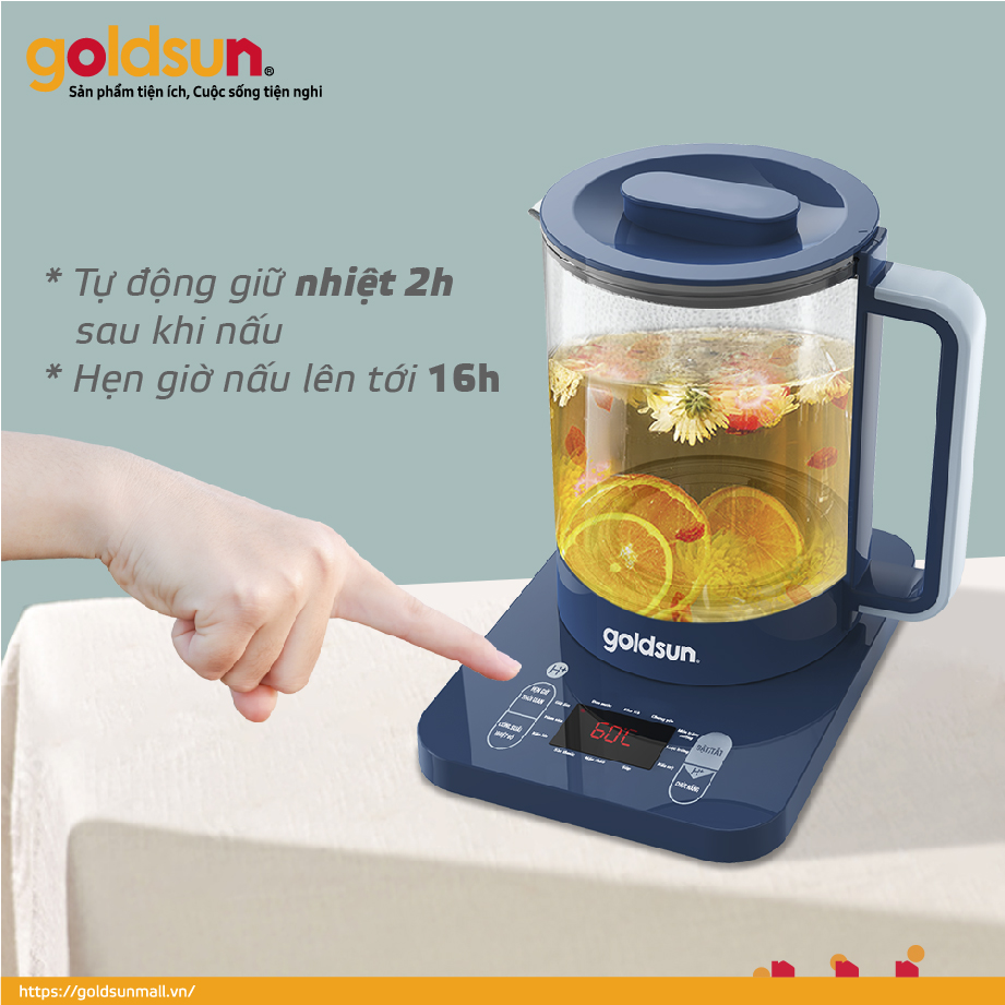 Ấm Hydrogen 1.7L Goldsun GKT2670