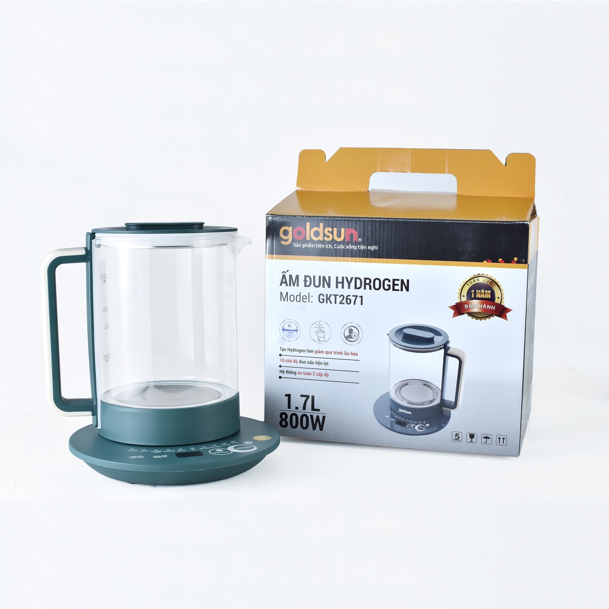Ấm Hydrogen 1,7L Goldsun GKT2671