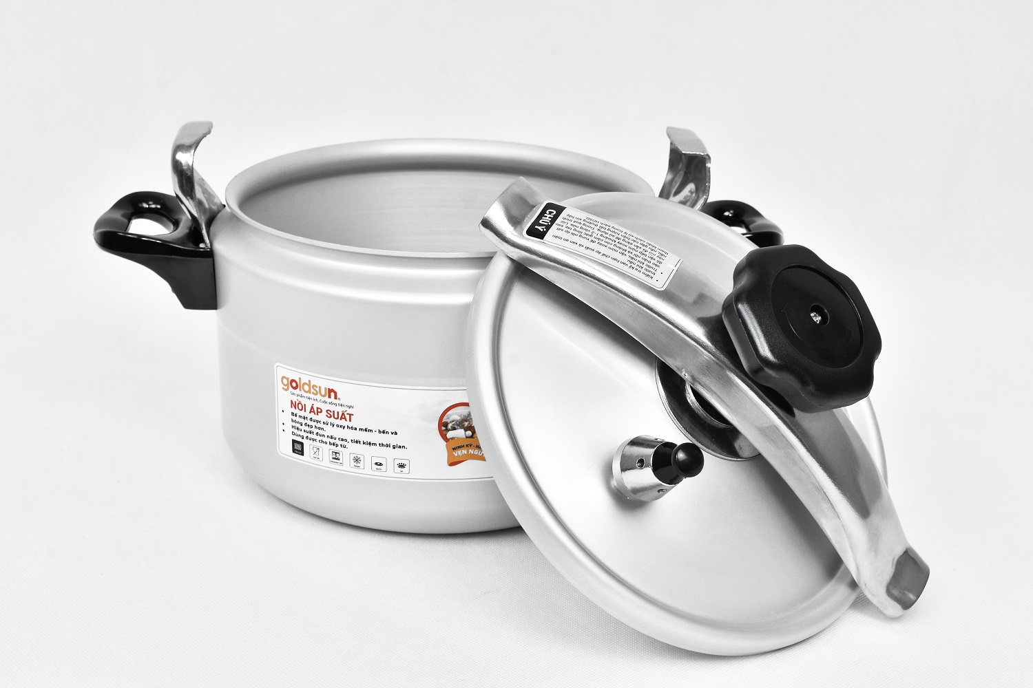 Nồi áp suất nhôm đáy từ 7L Goldsun GPC1930-07IH