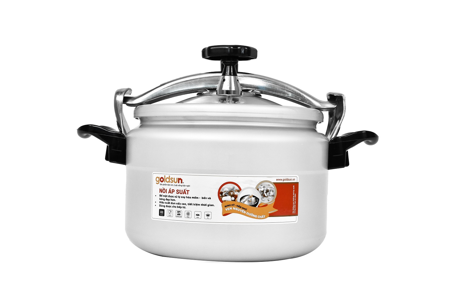 Nồi áp suất nhôm đáy từ 11L Goldsun GPC1930-11IH