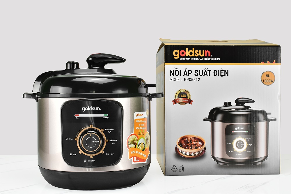 Nồi áp suất điện 6L Goldsun GPC5512
