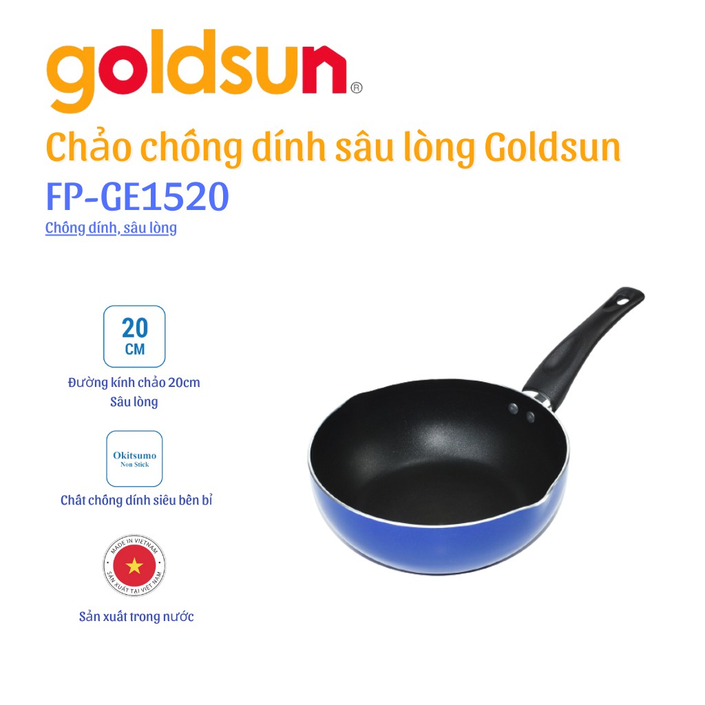 Chảo chống dính Goldsun FP-GE1520(B)