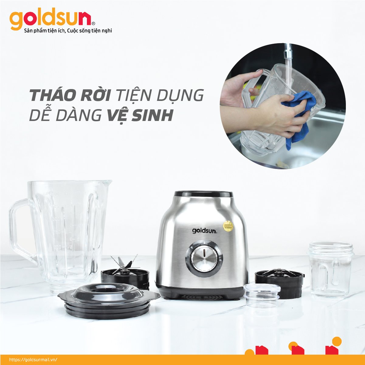Máy xay sinh tố Goldsun GBL4140