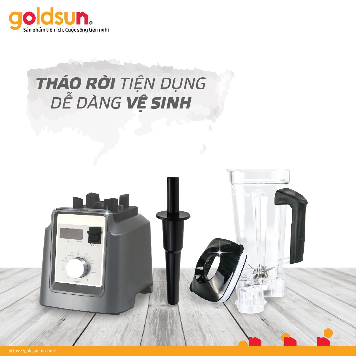 Máy xay sinh tố tốc độ cao Goldsun GBL4160