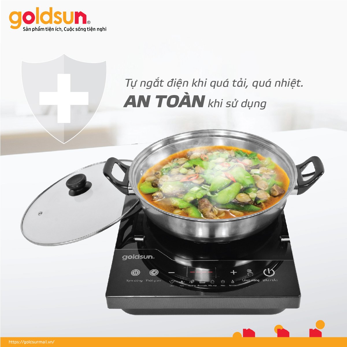 Bếp điện từ Goldsun GIC3212-D