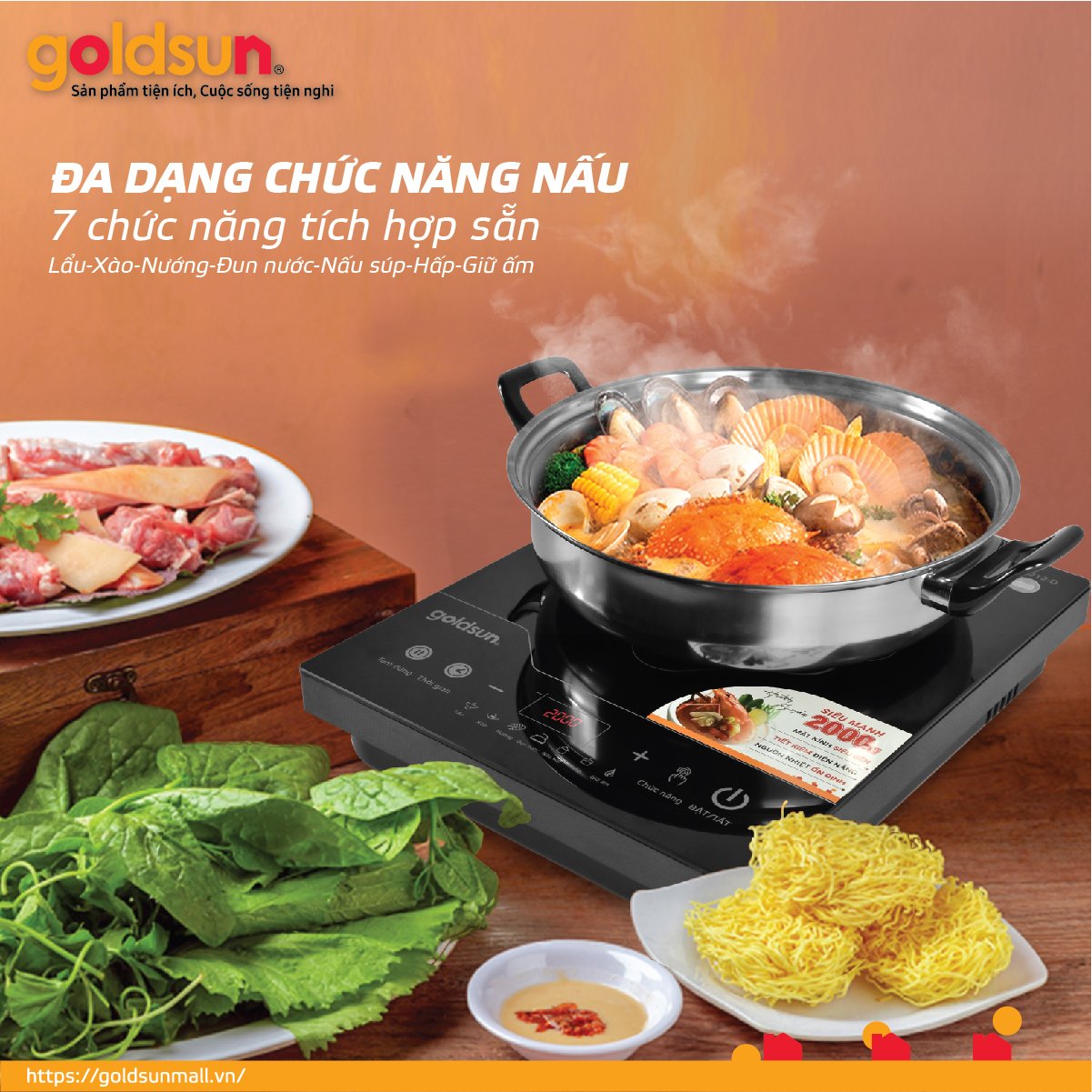 Bếp điện từ Goldsun GIC3212-D