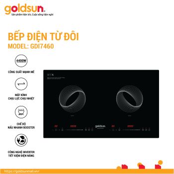Bếp điện từ đôi Goldsun GDI7460
