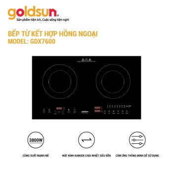 Bếp từ kết hợp hồng ngoại Goldsun GDX7600