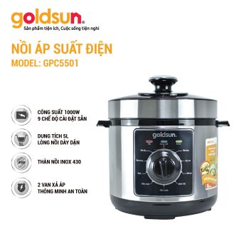Nồi áp suất điện Goldsun GPC5501