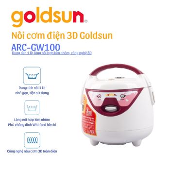Nồi cơm điện 3D Goldsun 1,0lit ARC-GW100