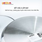 Nồi lẻ inox 3 đáy F24 Goldsun dùng được trên mọi loại bếp