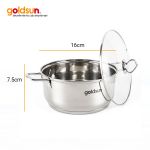 Nồi lẻ inox 3 đáy F20 Goldsun dùng được trên mọi loại bếp
