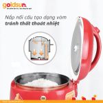 Nồi cơm điện Goldsun nắp Gài 3D 1,5 lít GRC5030 (màu đỏ)